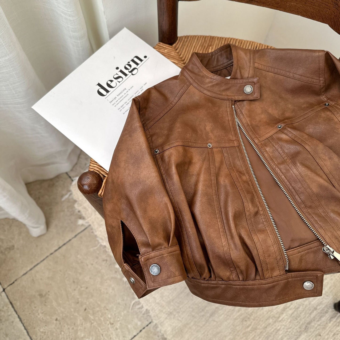 Kid's Fashion Leather Jacket