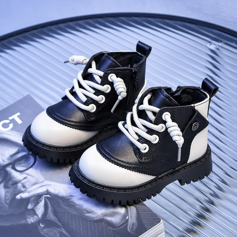 Children's Soft Sole Leather Boots