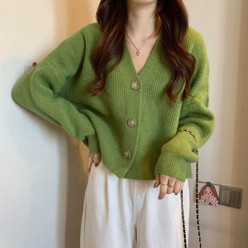 Simple Loose Knitted Outerwear