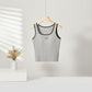 Square Collar Vest with Chest Pad