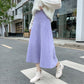 High Waisted Knitted Midi Skirt