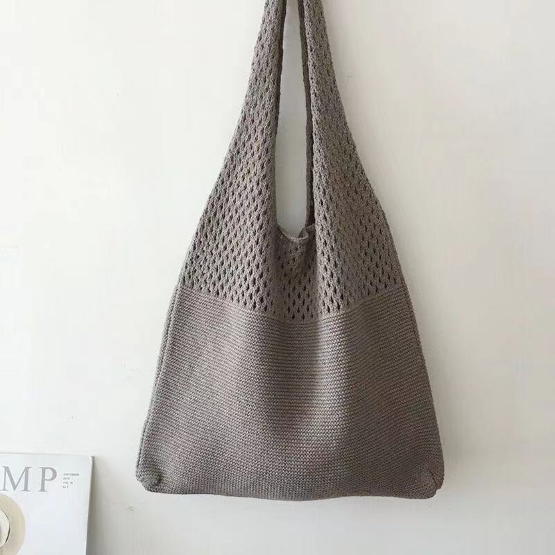 Simple Hollow Knit Bag