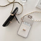 iPhoneダイヤ柄＆カードバッグ・クロスボディ携帯ケース