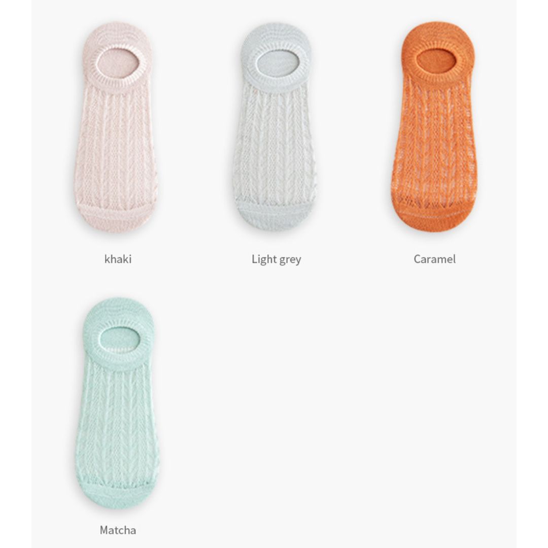 棉質薄船襪(5雙起)