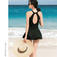 Backless Waisted One Piece Swimsuit