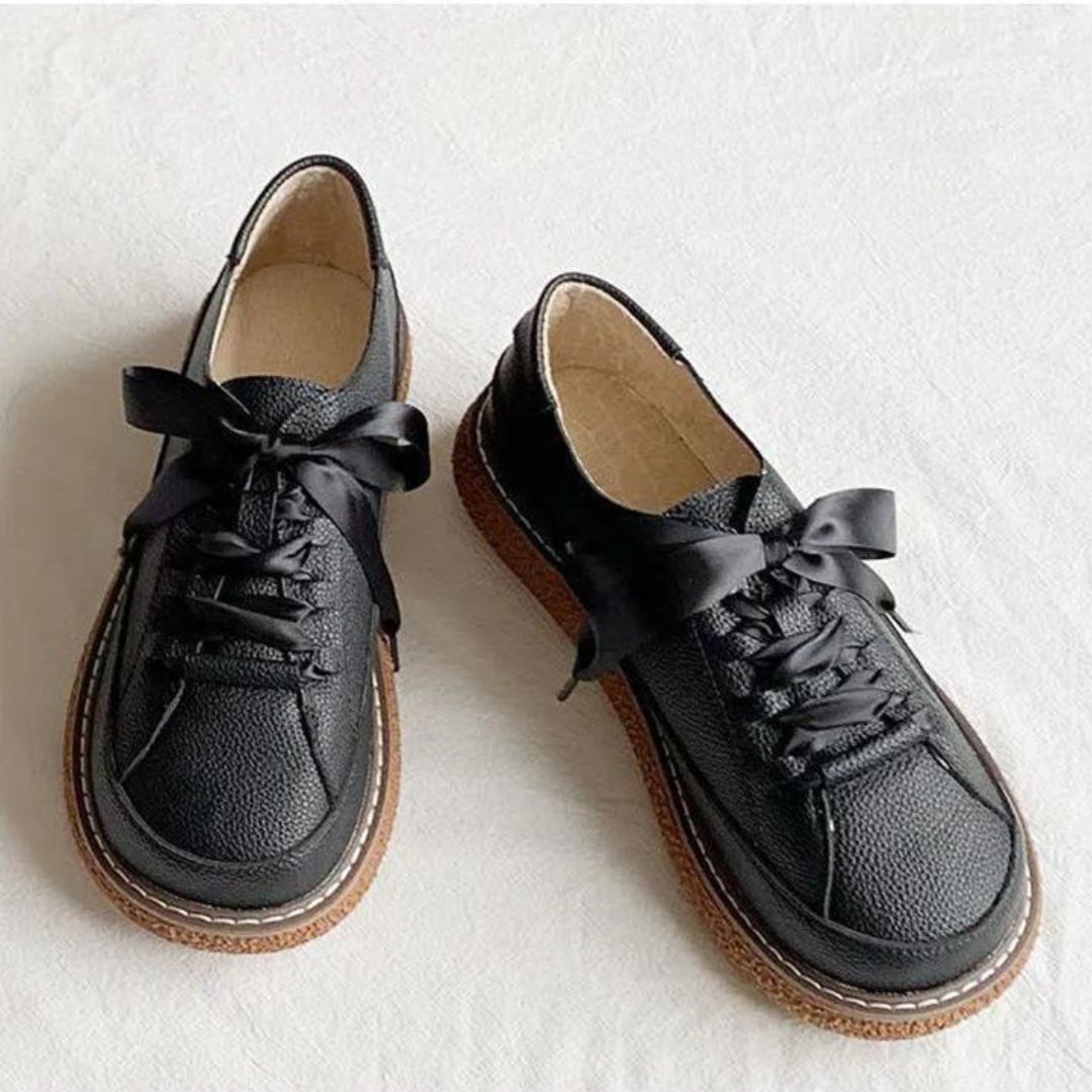 Vintage Leather Bread Shoes