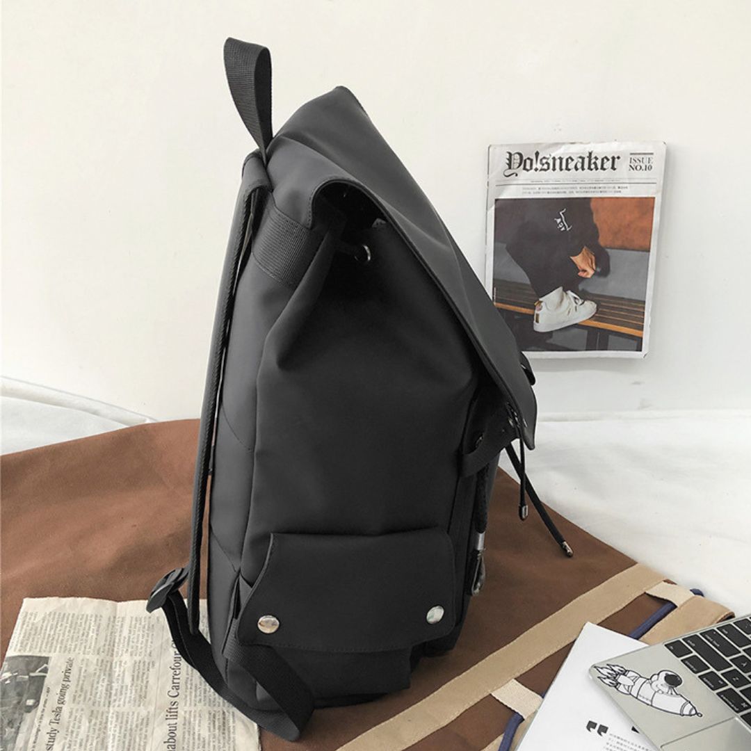 Flip-top PU Backpack