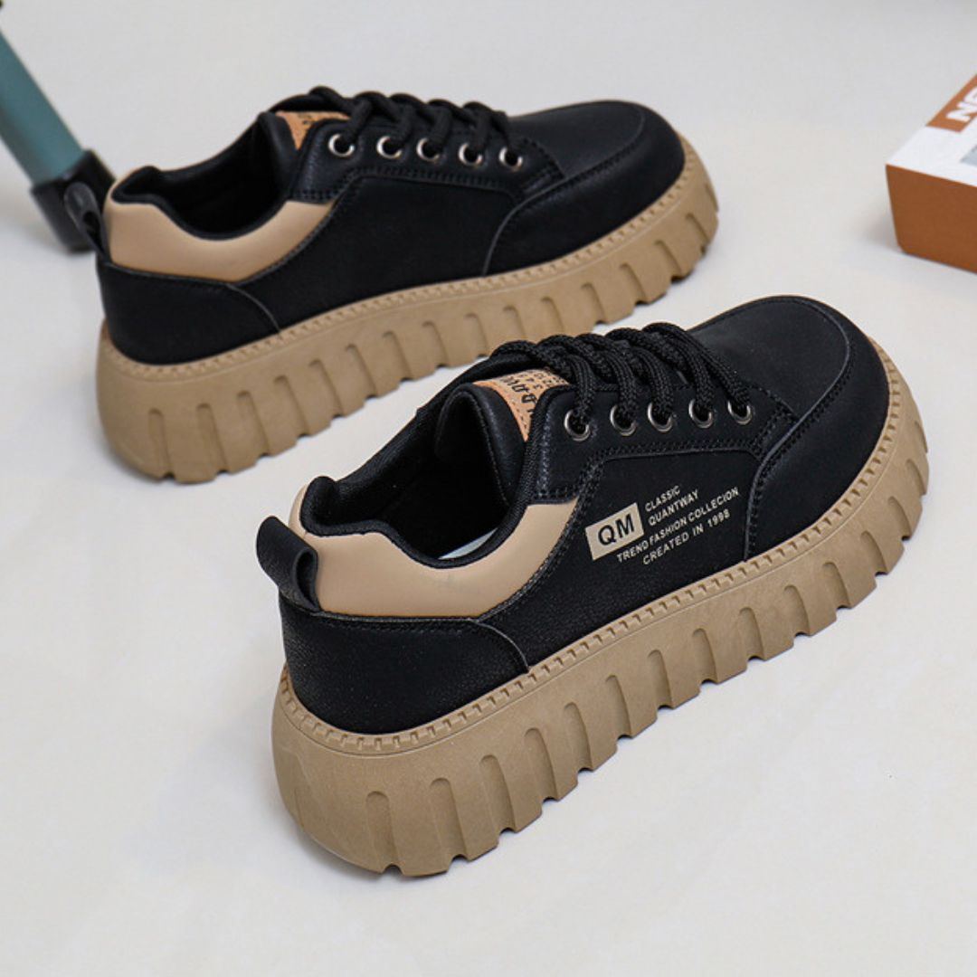 INS Leather Platform Shoes