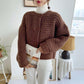 Loose Knitted Duffle Jacket