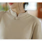 Chinese Style Vintage Stand Collar Long Sleeve Top
