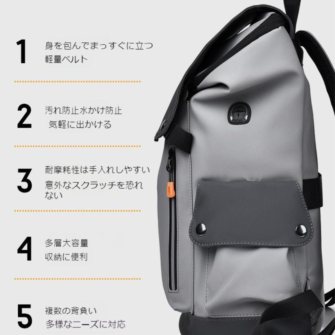 Cyberpunk PU Backpack