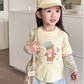 Children's Cotton Fake Two Piece Long Sleeve T-Shirt