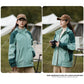 Outdoor Contrast Color Hooded Jacket