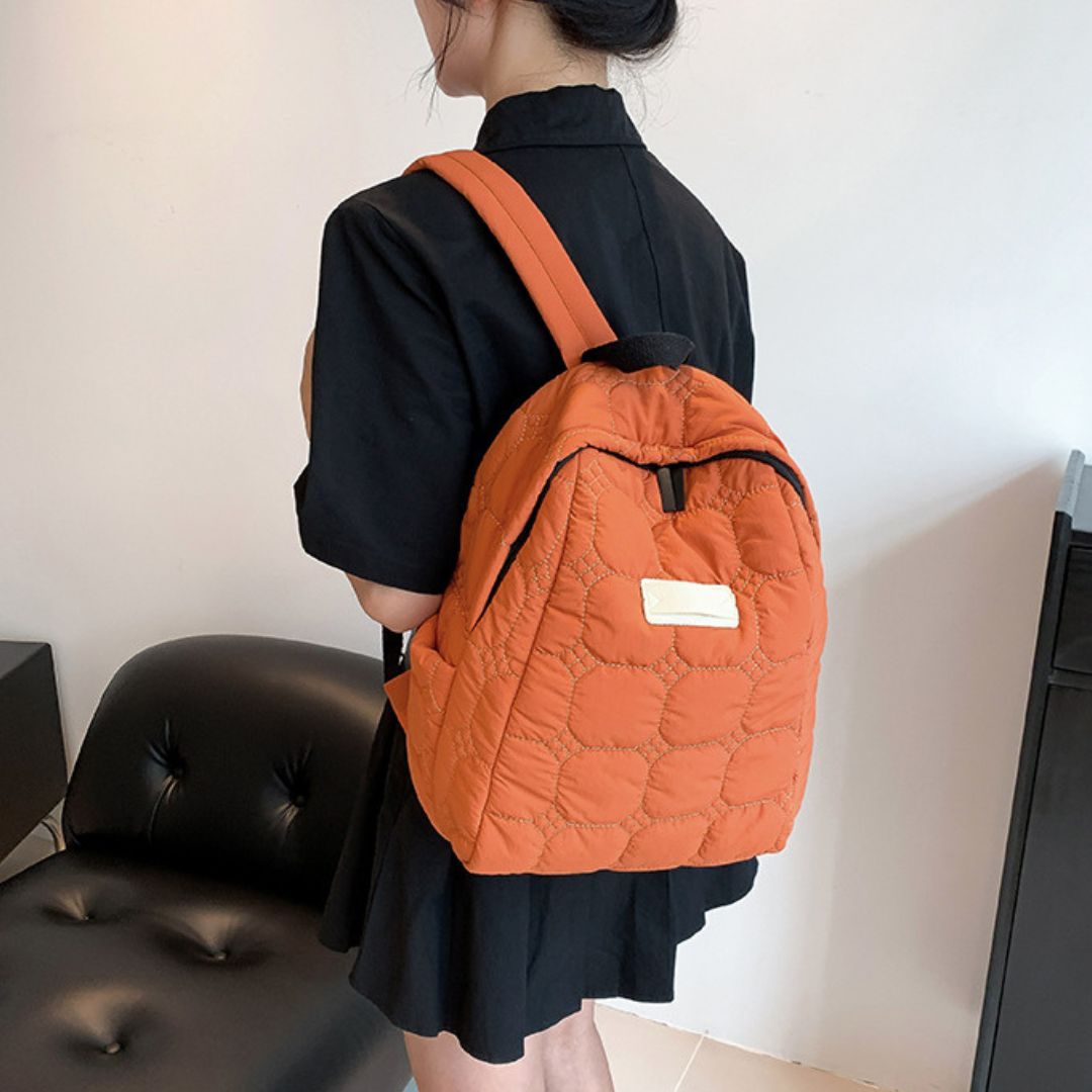 Simple Checkered Backpack