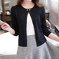 Cotton Short Thin Knitted Cardigan