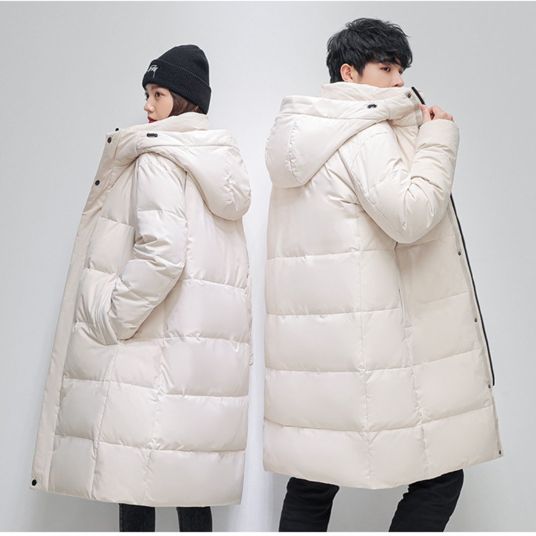 Mid-length Hooded Cotton Coat