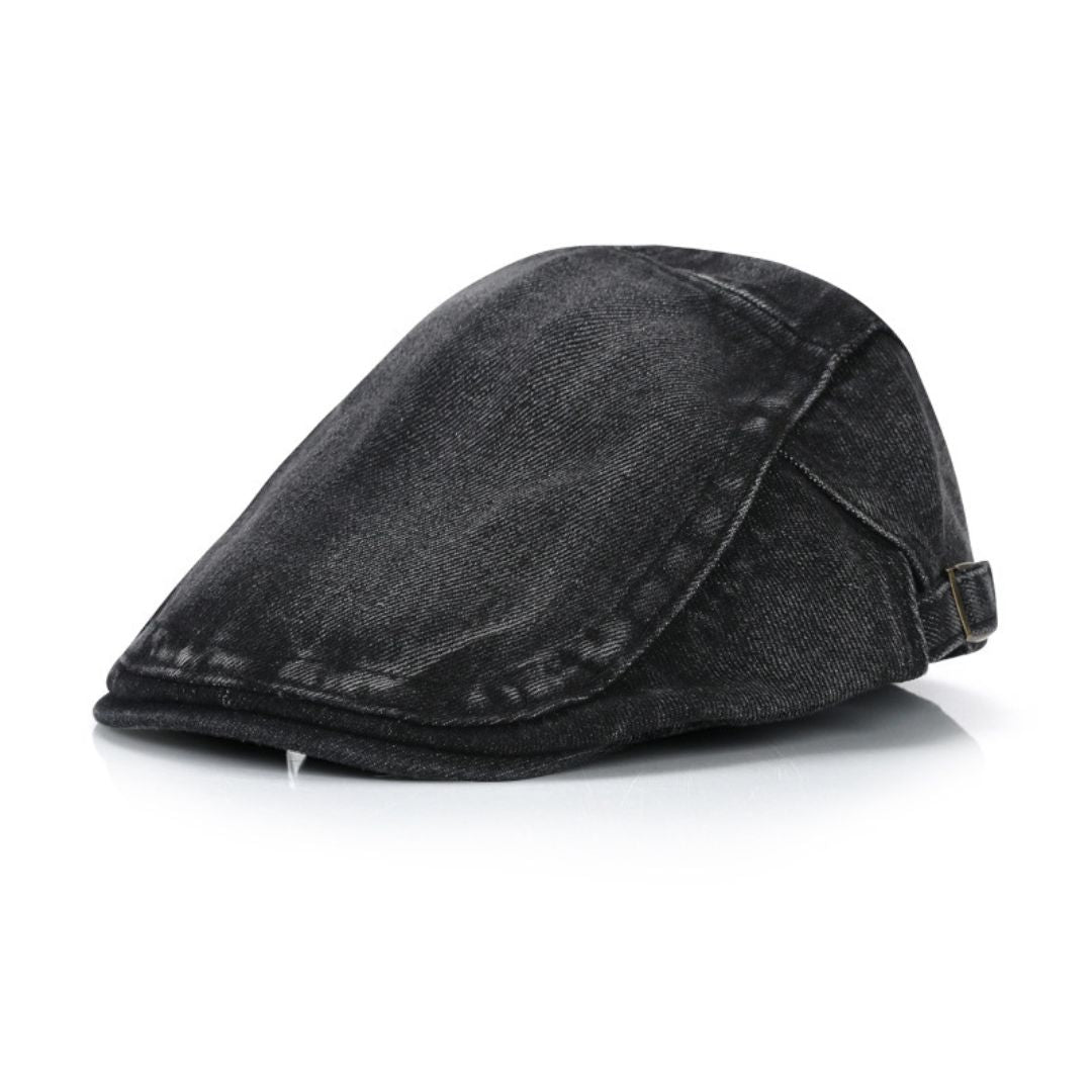 Vintage Denim Peaked Cap