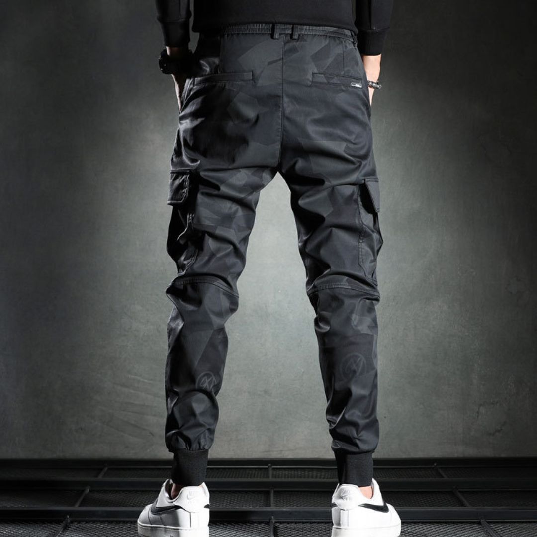 Camouflage Thin Cargo Jogger Pants