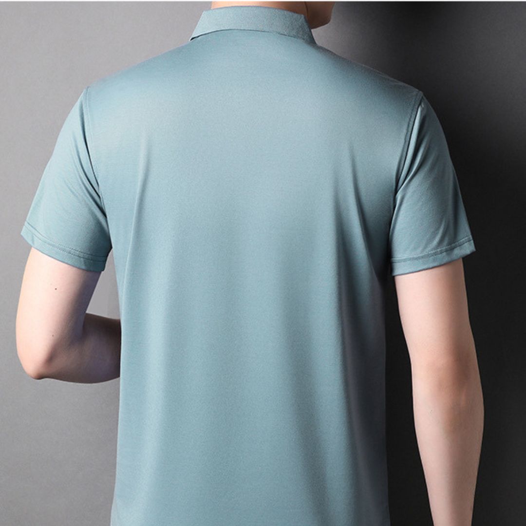 Ice Silk Short Sleeve Polo T-Shirt