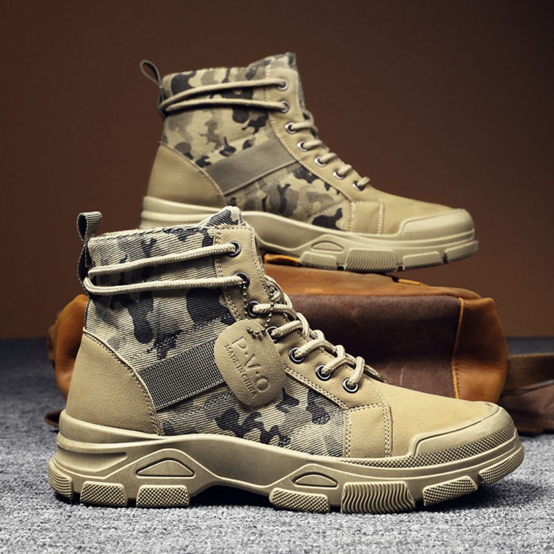Vintage Camouflage Boots