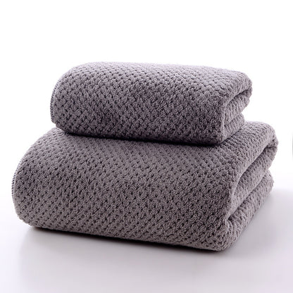Coral Velvet Absorbent Bath Towel (Towel + Bath Towel Suit)
