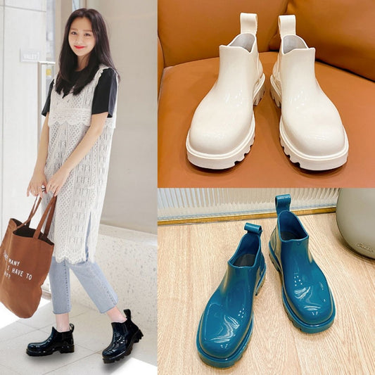 Lady’s Gloss Non-slip Rain Shoes