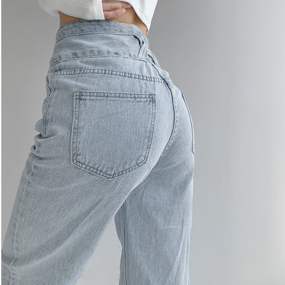 Vintage High-waisted Straight  Jeans