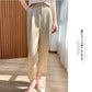Simulated Silk Cropped Pants