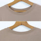 Round Neck Long Sleeve Cotton T-shirt