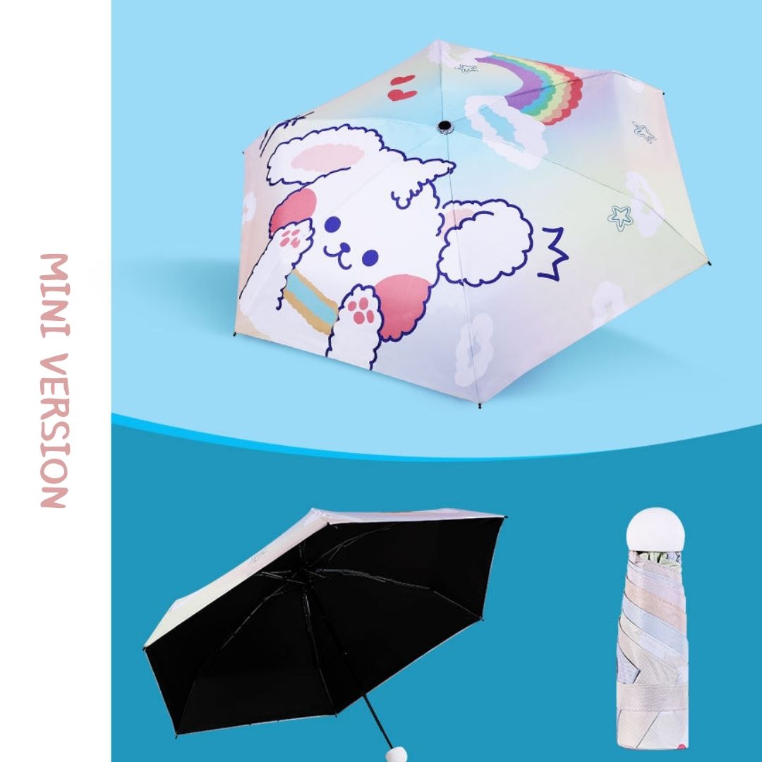 兒童摺疊式防UV免仔雨傘