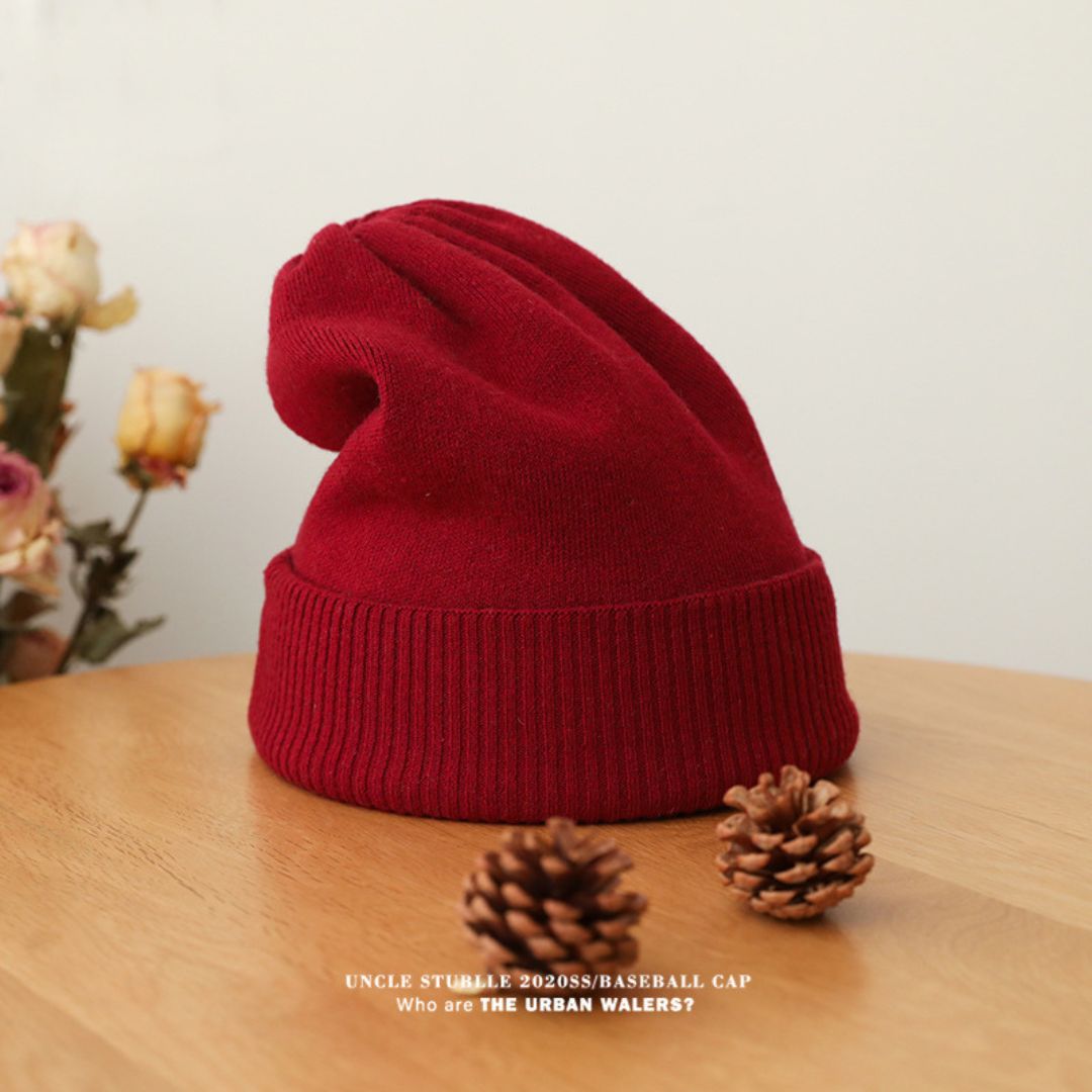 Casual Solid Color Knitted Hat