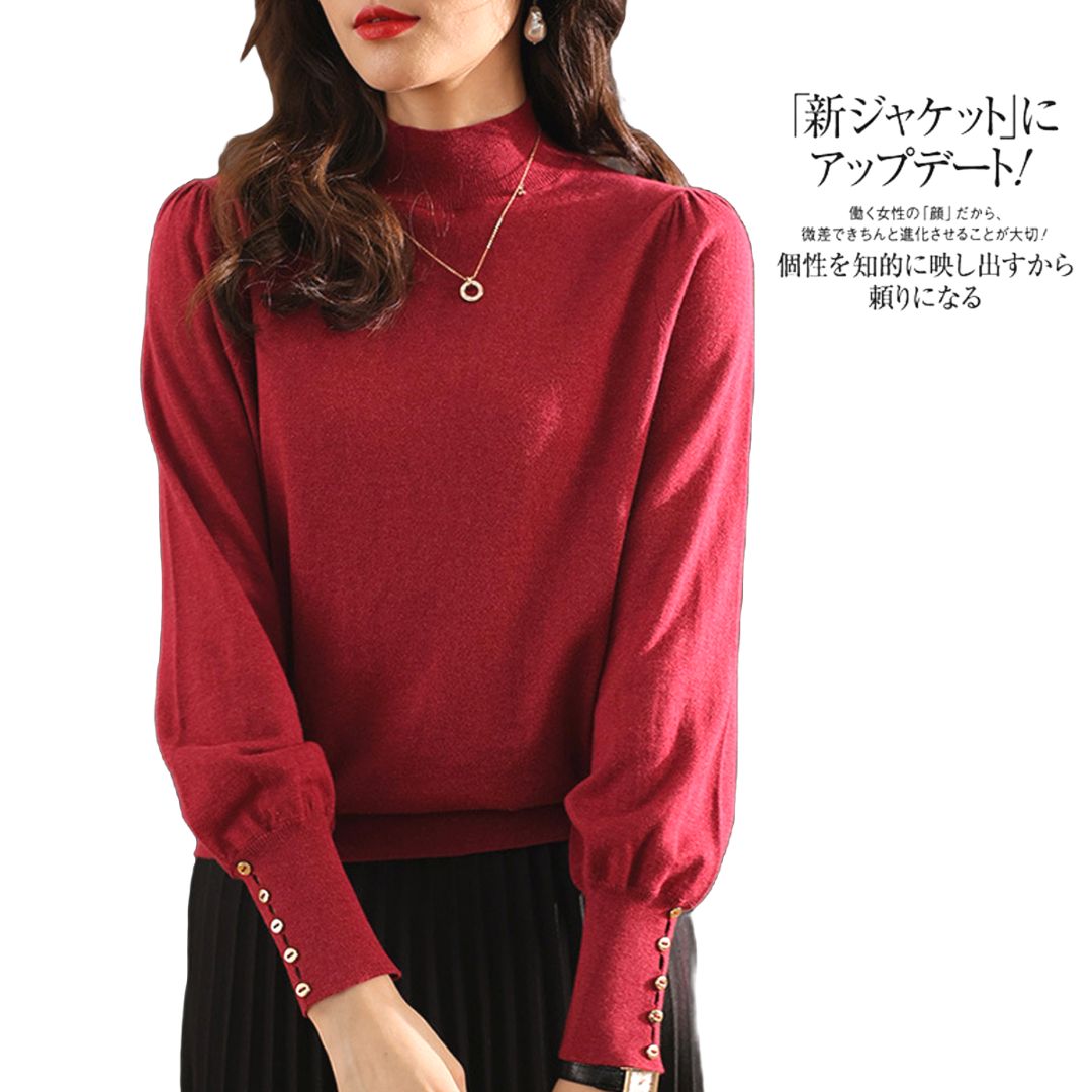 Half Turtleneck Knitted Sweater