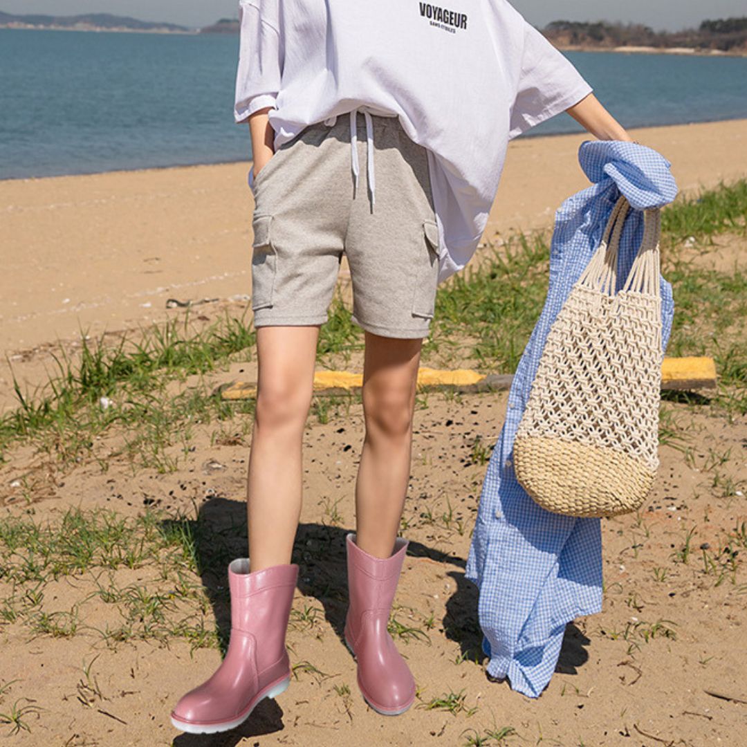日系女仕短筒雨靴