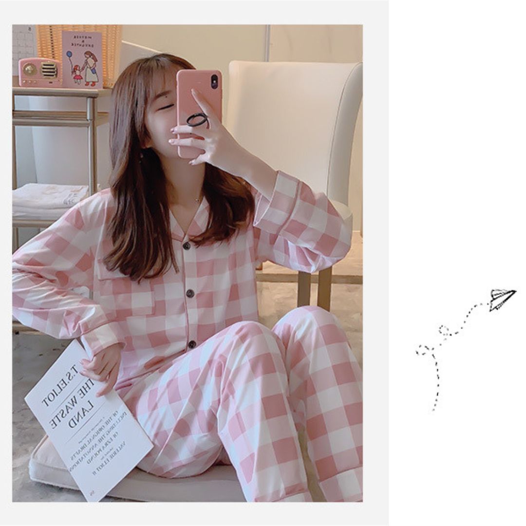 Checkered Pajama Set