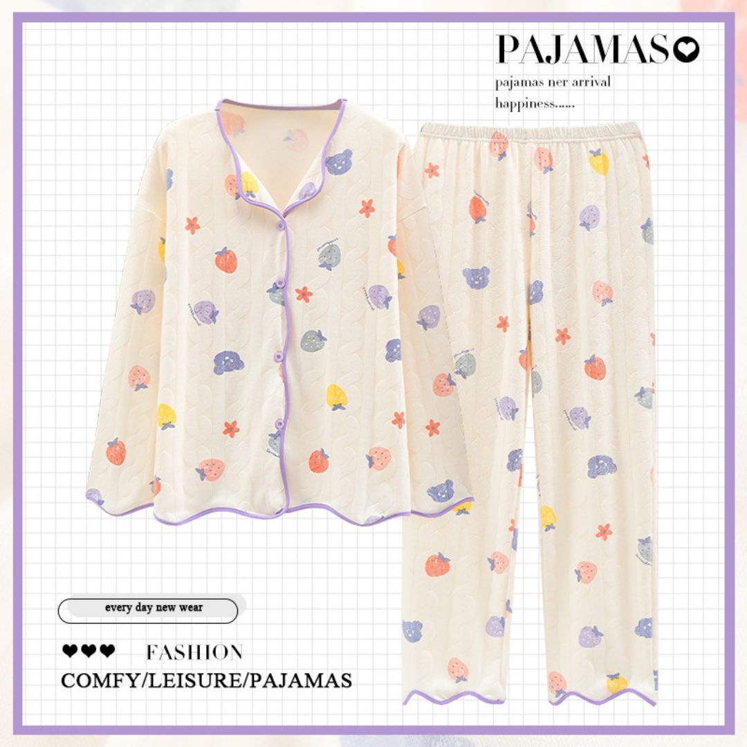 Refreshing Cotton Pajamas Set
