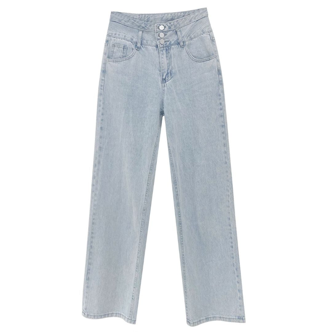 Vintage High-waisted Straight  Jeans